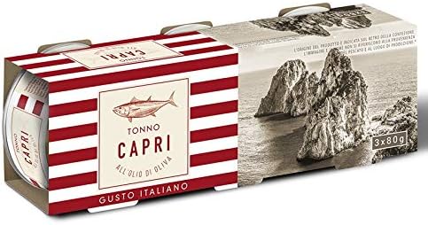 TONNO OLIO OLIVA SCATOLA GR80 X3PZ CAPRI